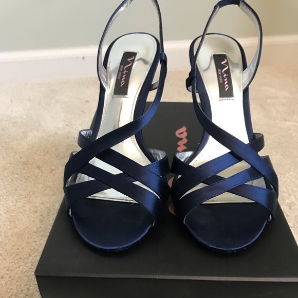 nina navy heels